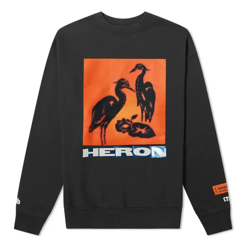 Пуловер HERON PRESTON Heron Preston Tape Crew Sweatshirt Черно | HMBA003F198080030488