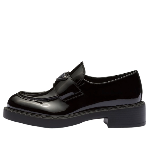 Кецове и обувки Prada Chocolate 50mm Patent Leather Loafers Черно | 1D246M-JHR-F0002-F-B050