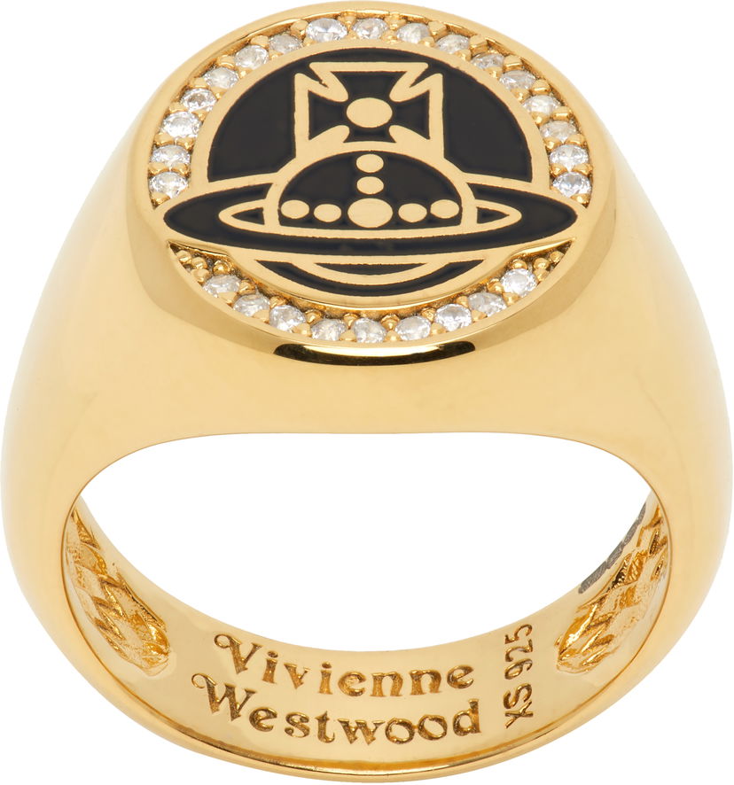 Пръстен Vivienne Westwood Vivienne Westwood Gold-Tone Sussex Ring Жълто | 64040186-01R867-