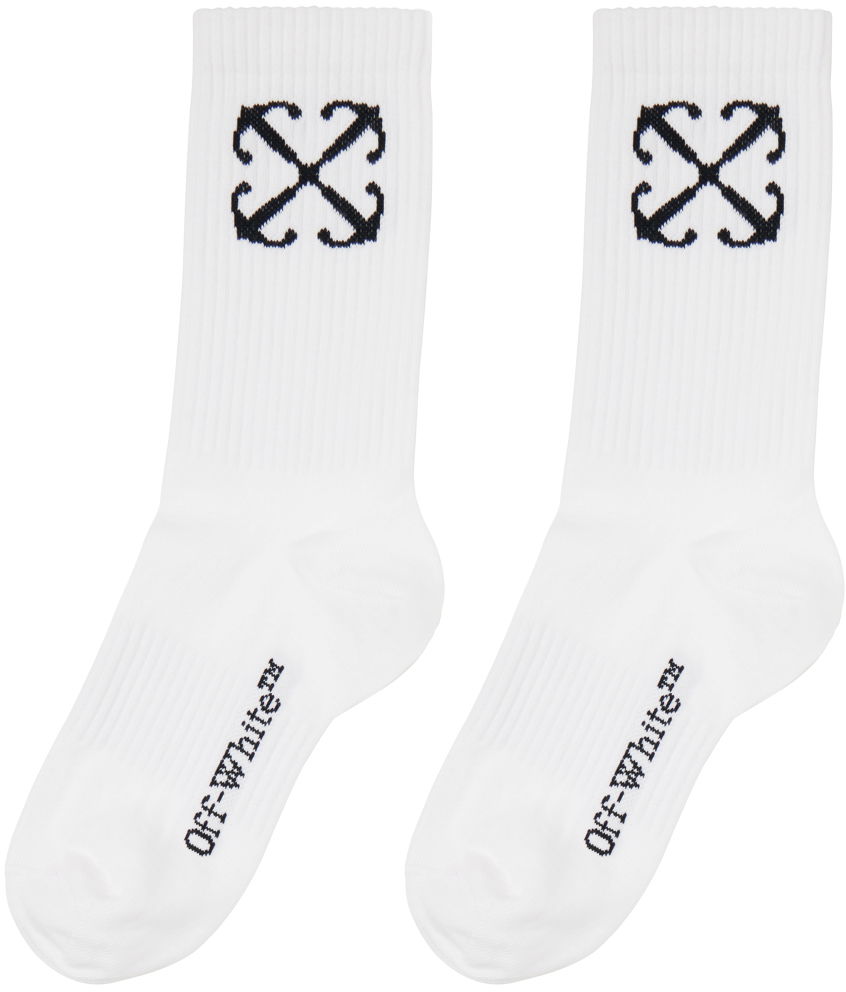 Чорапи Off-White Arrow Socks Бяло | OWRA039C99KNI0010110, 1