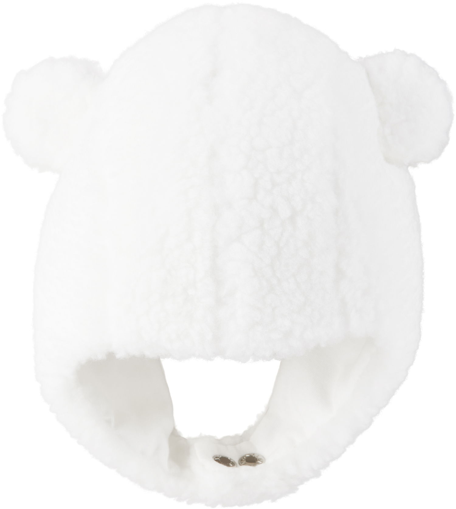 Шапка Moncler Moncler Enfant Teddy Earflap Beanie Бяло | K29513B0000189A3X, 1