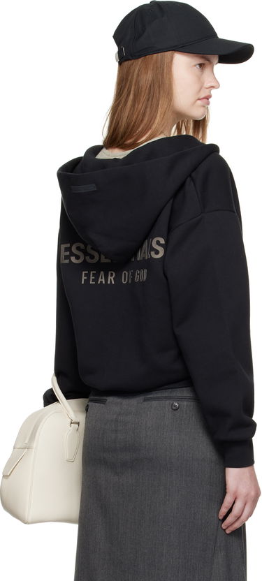 Суитчър Fear of God Fear of God ESSENTIALS Classic Fit Zip-Up Hoodie Черно | 192SP255090FW, 2