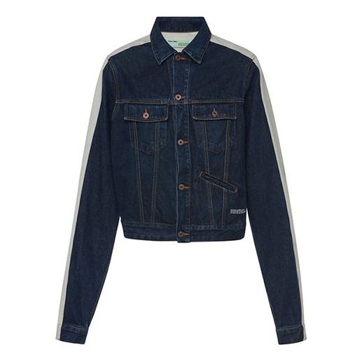 Яке Off-White Splicing Sleeve Denim Jacket Синьо | OMYE026S19C300018500, 0