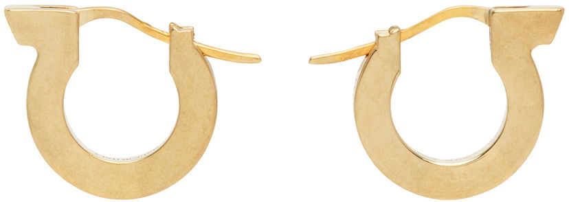 Обеци FERRAGAMO Brass Hoop Earrings Металик | 760724 - 770843