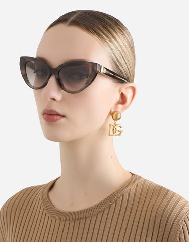 Слънчеви очила Dolce & Gabbana Dolce & Gabbana DG Hinge Cat-Eye Sunglasses Сиво | VG4497VP93B9V000, 1