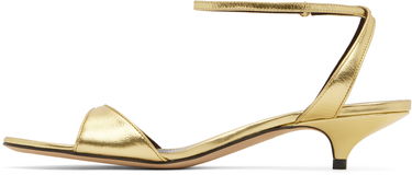 Аксесоари The Row The Row Vika Ankle Strap Kitten Heel Sandals Металик | F1583-M39, 2