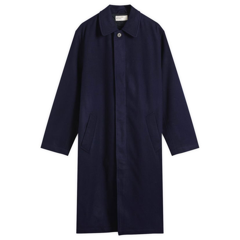 Палта Universal Works Mowbray Wool Mac Coat, Size Small Тъмно синьо | 33104-NVY