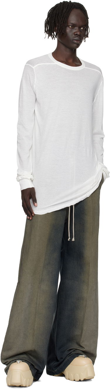 Тениска Rick Owens Rick Owens Concordians Level Long Sleeve T-Shirt Бяло | RU02E1266 UC, 3