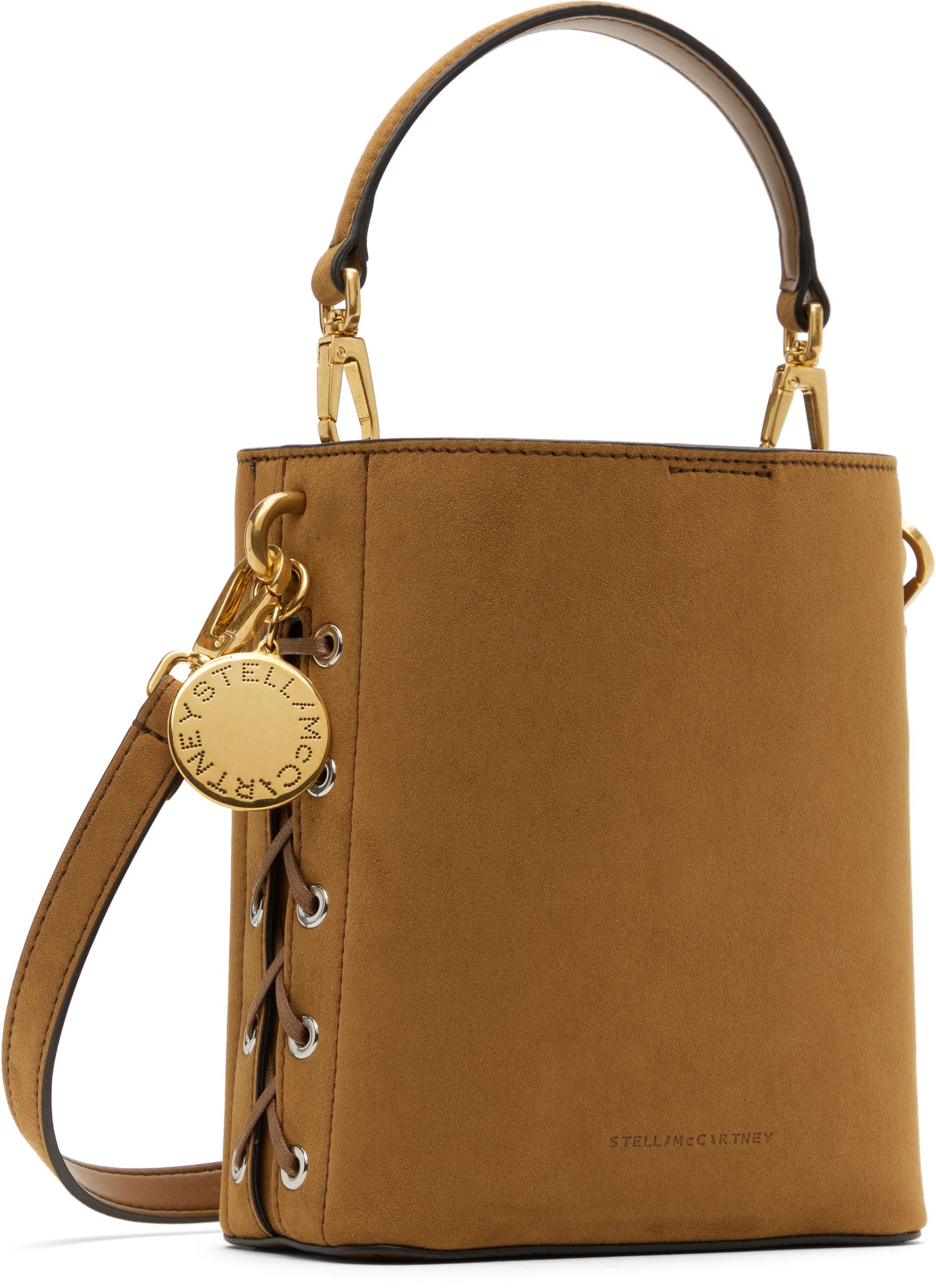 Дамска чанта Stella McCartney Whipstitched Bucket Bag Кафяво | 7B0093WP0518, 1