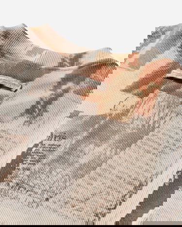 Тениска Jean Paul Gaultier Jean Paul Gaultier Ribbed Cotton Journal T-Shirt Бежово | 26-01-W-TO400-J026P 030830, 4