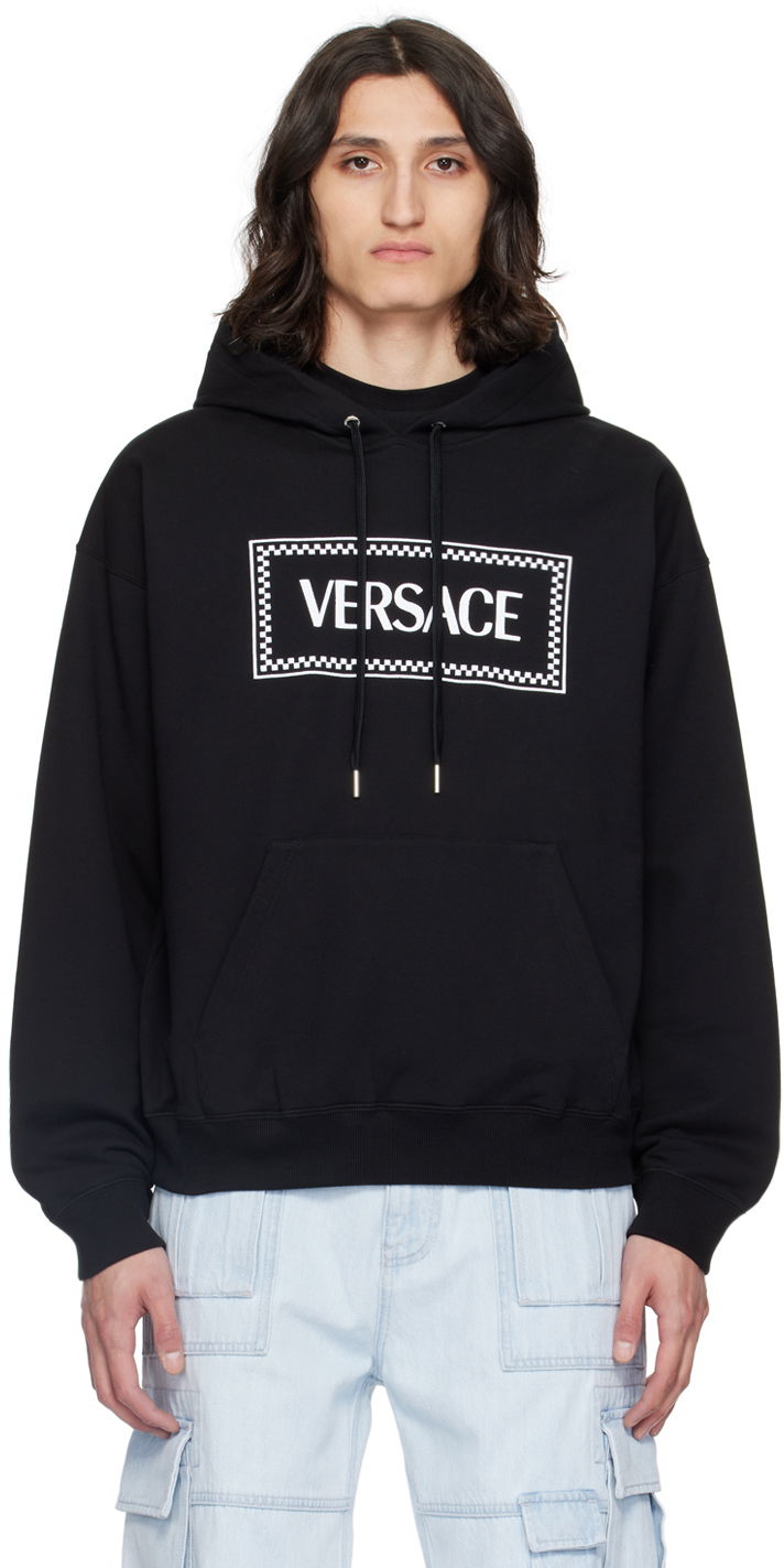 Суитчър Versace Black 90s Vintage Hoodie Черно | 1012564_1A09063