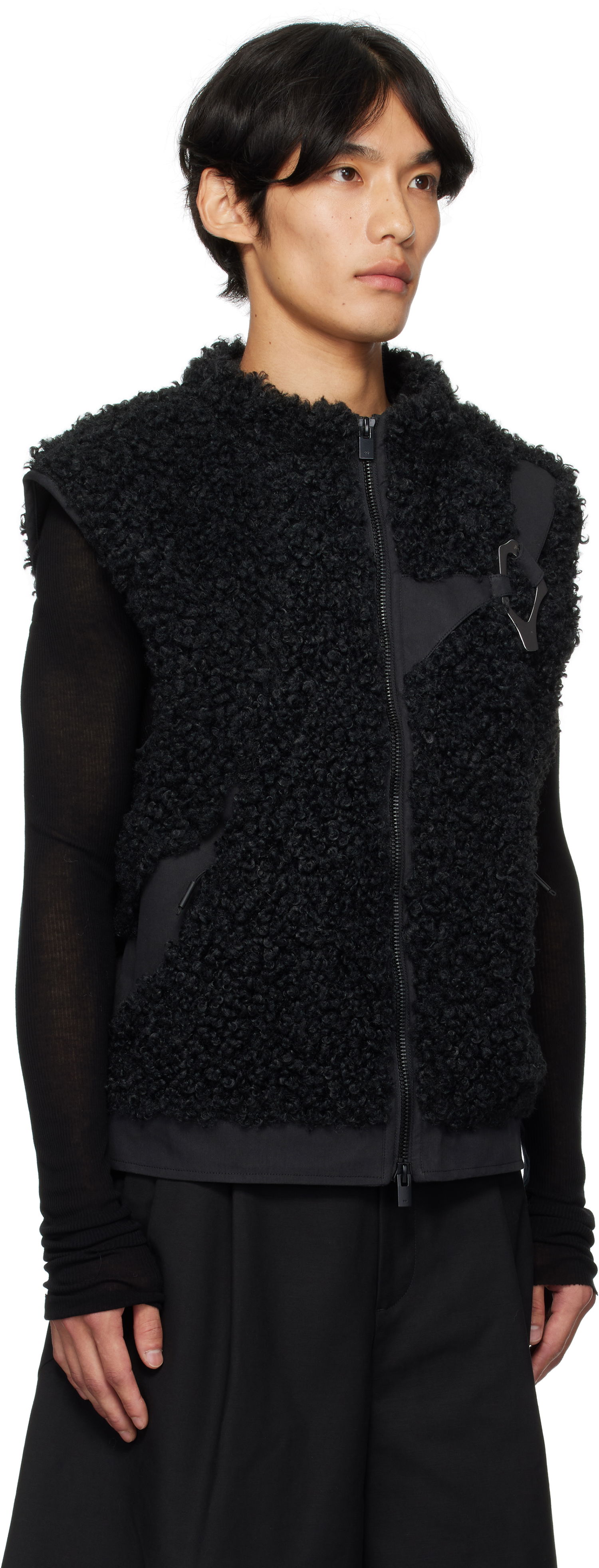 Жилетка HELIOT EMIL HELIOT EMIL Chiaroscuro Fleece Vest Черно | PREAW25_M_03_038_BLK01, 1