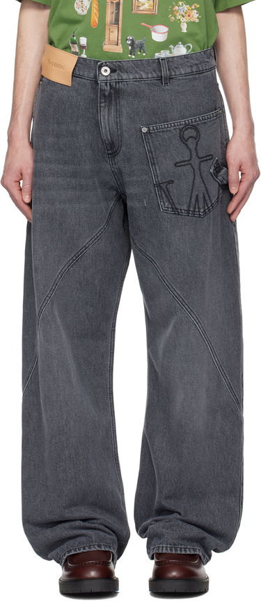 Дънки JW Anderson JW Anderson Twisted Workwear Denim Jeans Сиво | DT0110-PG1745, 0