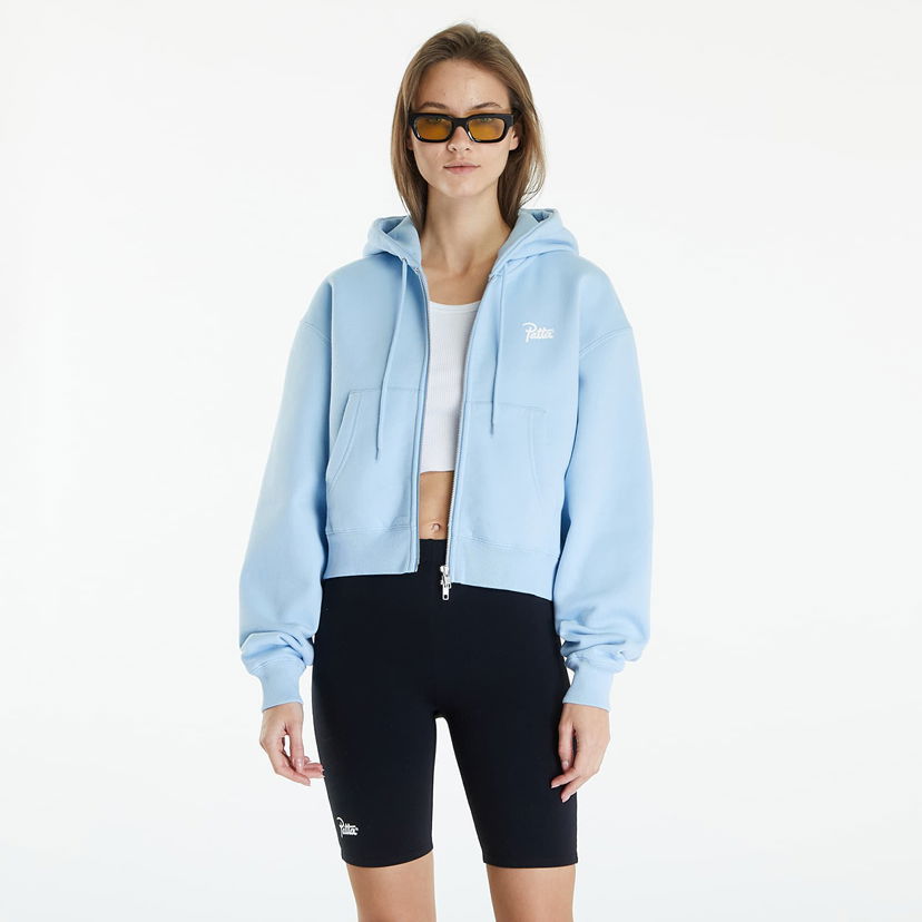 Суитчър Patta Femme Basic Crop Zip Up Hooded Sweater Blue Bell Синьо | POC-BF24-2050-331-0267-023