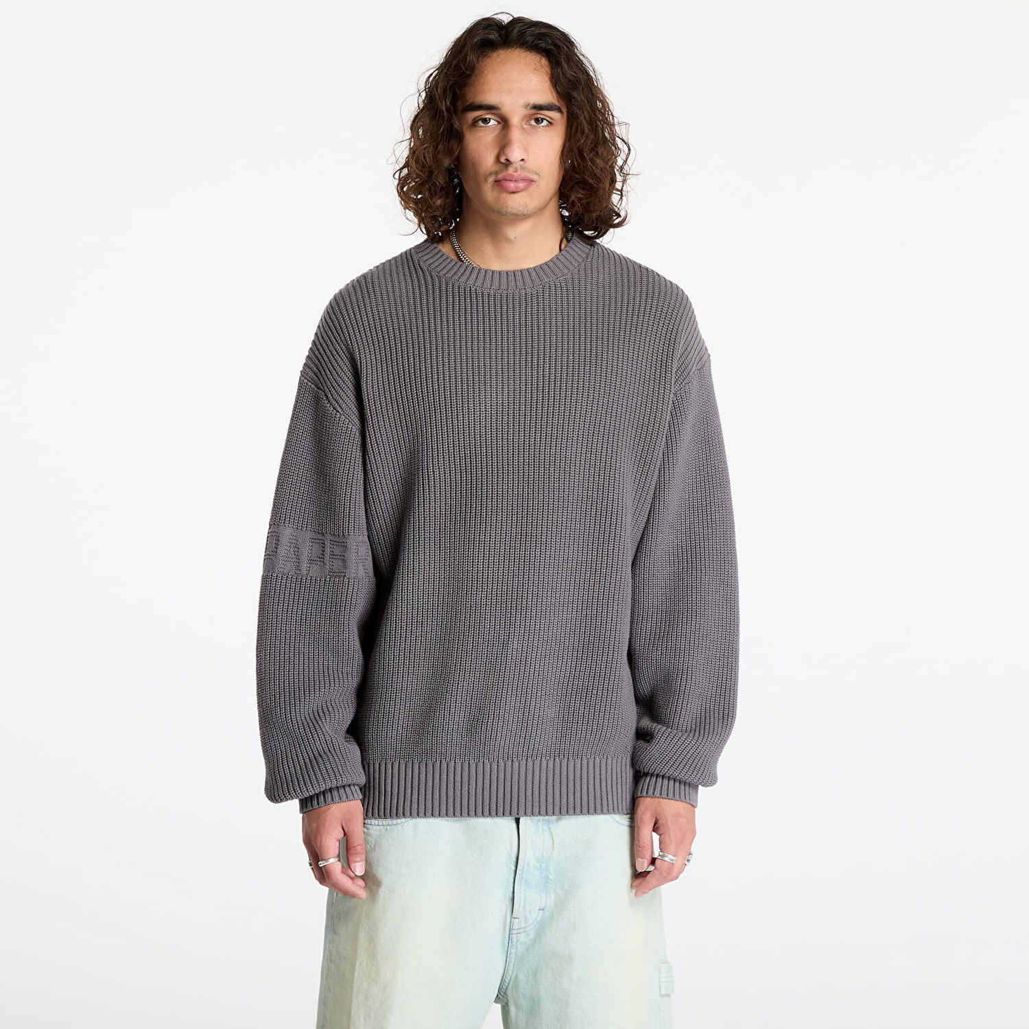Пуловер DAILY PAPER Band Knit Sweater Rabbit Grey Сиво | 2422078, 0