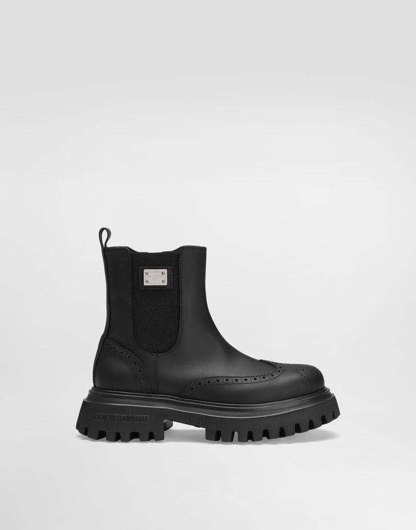 Аксесоари Dolce & Gabbana Dolce & Gabbana Beatles Nappa Calfskin Ankle Boots Черно | DA5295A637980999