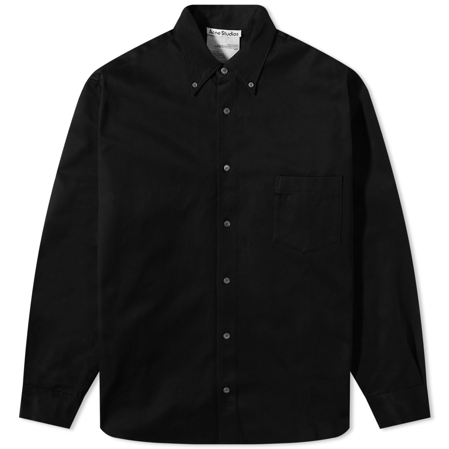Риза Acne Studios Odrox Cotton Twill Overshirt Черно | B90697-900, 0