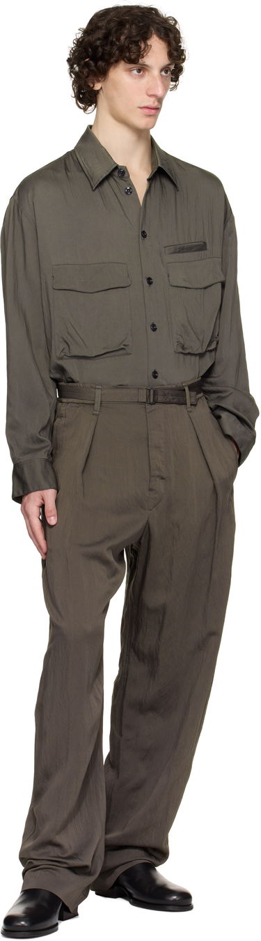 Риза LEMAIRE Lemaire Utility Shirt Зелено | OV1014 LF1388, 4