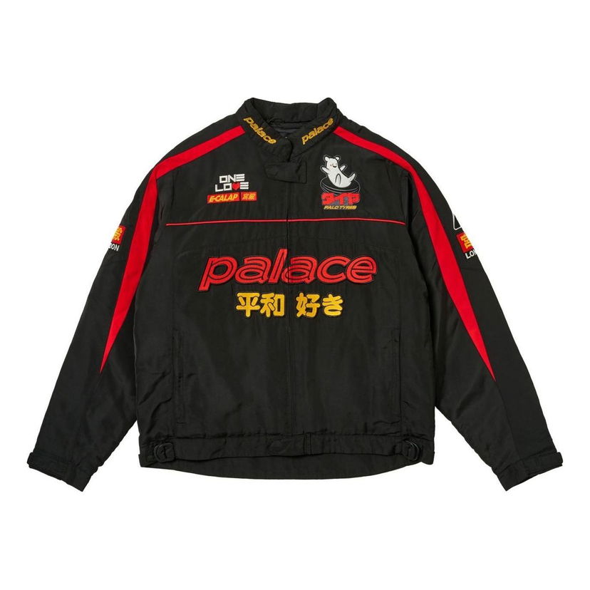 Ветровка Palace Faster Racing Jacket Черно | P26JK048