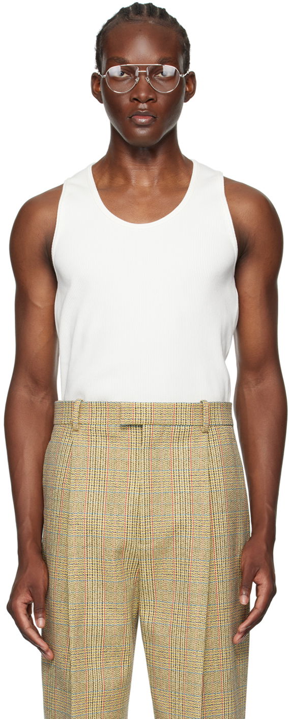 Потник Bottega Veneta Rib Tank Top Бяло | 799593 V3Z60 9071