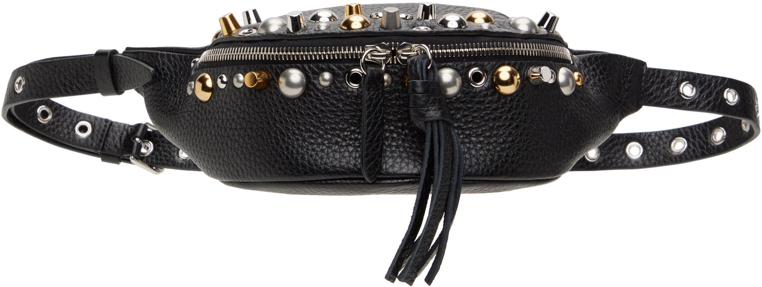 Чанта за кръста Valentino Valentino Garavani Nellcôte Studded Leather Belt Bag Черно | 6W2B0R39MJL, 0