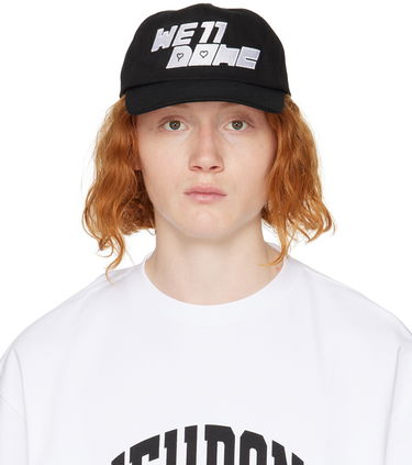 Шапка с козирка We11done We11done Square Logo Washed Cap Черно | WD-AH3-22-416-U-BK, 0