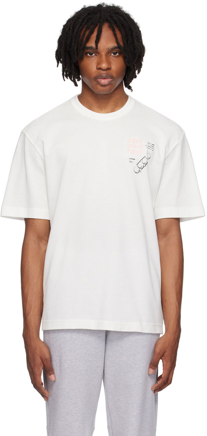 Тениска Lacoste White Graphic Бяло | TH0135_IME