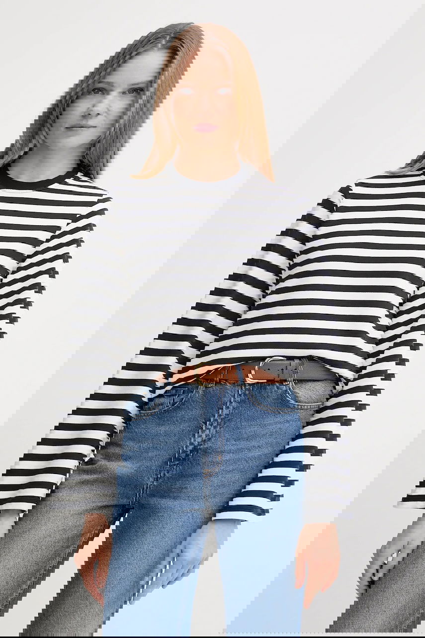 Тениска Barbour Barbour ROBYN Striped Long Sleeve T-Shirt Многоцветен | LOL0642, 0