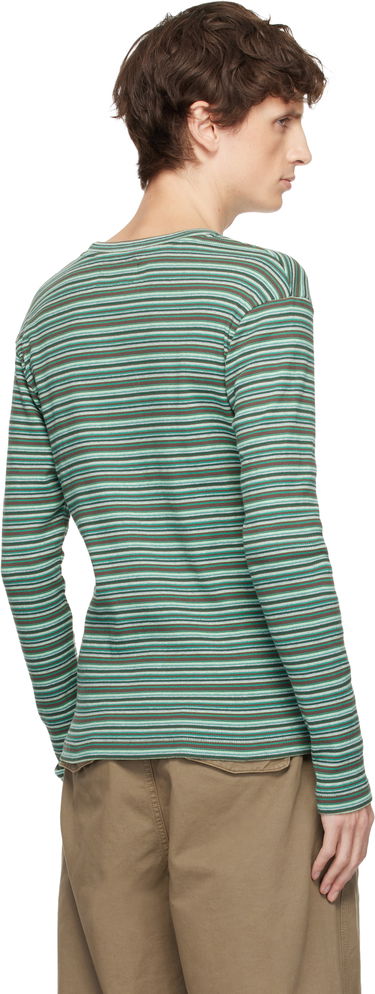 Тениска ERL Rib Knit Multi-Stripe Long Sleeved T-shirt Многоцветен | ERL11T019, 2