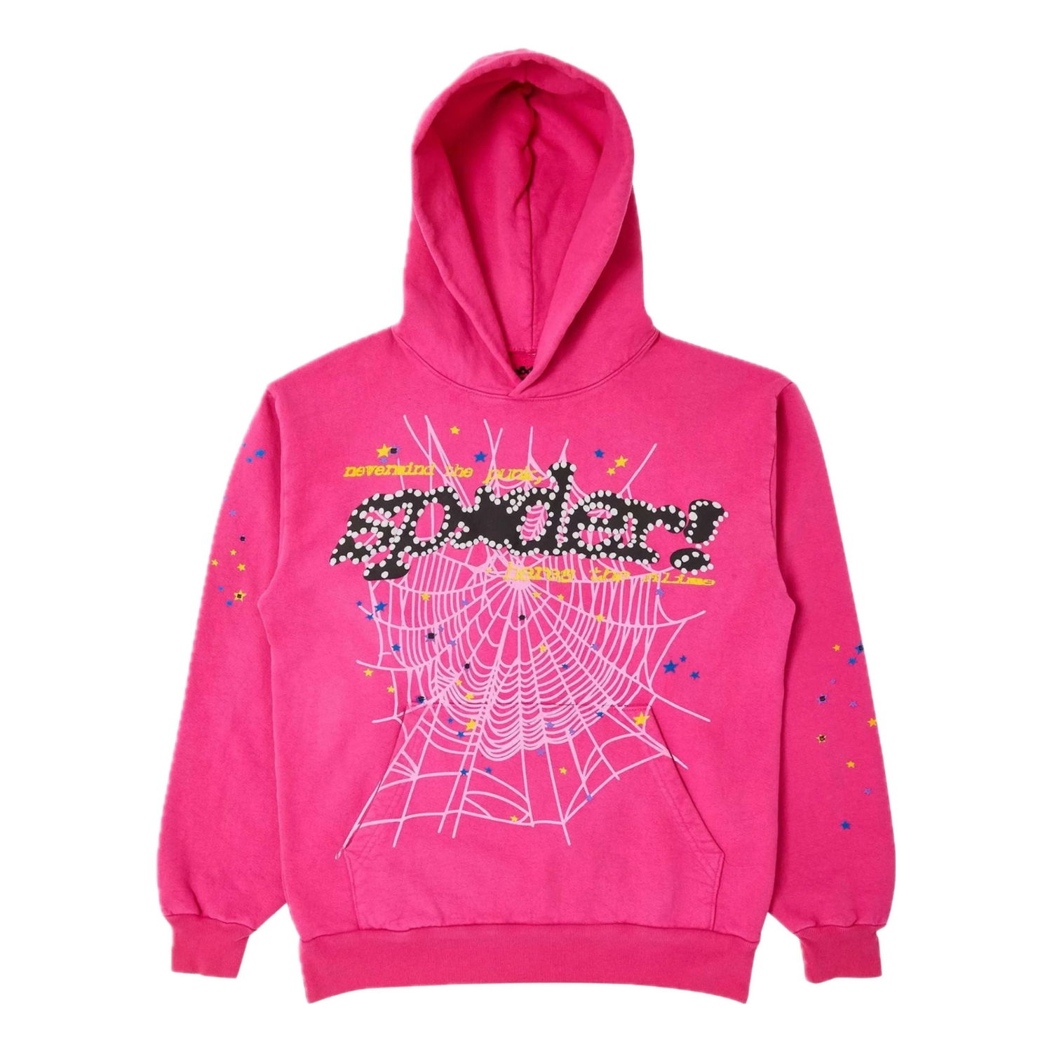 Суитчър Sp5der Spider Worldwide Web Hoodie Розово | SP5-MGSP5-HD, 0