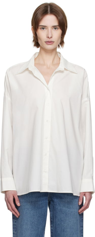 Риза AGOLDE AGOLDE Roux Relaxed-Fit Shirt Бяло | A7354-1769, 0