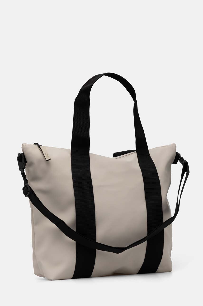 Голяма пазарска чанта Rains Tote Bag Mini Бежово | 14160.26, 1