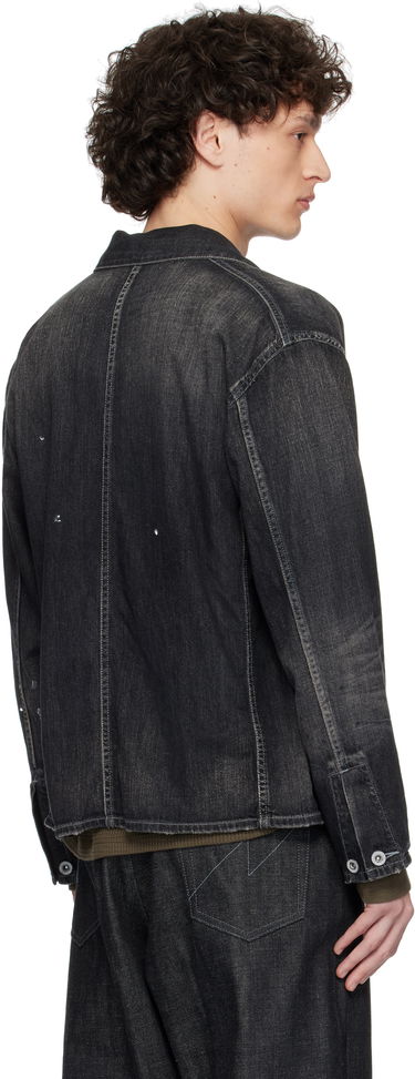 Яке Neighborhood Neighborhood Washed Denim Coverall Jacket Черно | 251SPNH-JKM02, 2