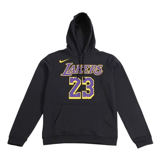 Суитчър Nike Lakers James Fleece Pullover Hoodie Черно | AV0401-010