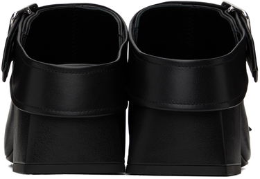 Кецове и обувки Courrèges Leather Mules With Buckle Черно | 124SCS096CV0027, 1