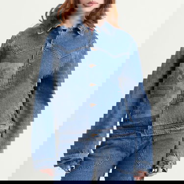 Яке Ahluwalia Ahluwalia Laser Denim Jacket Синьо | M-AHLU-DE015-SS26-FA283-VI, 2