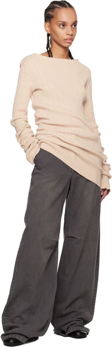 Пуловер Entire Studios Entire Studios Arches Ribbed Knit Sweater Бежово | ES2716BU, 3