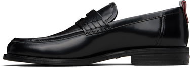 Кецове и обувки BOSS HUGO Leather Loafers with Rubber Sole Черно | 50548591, 2