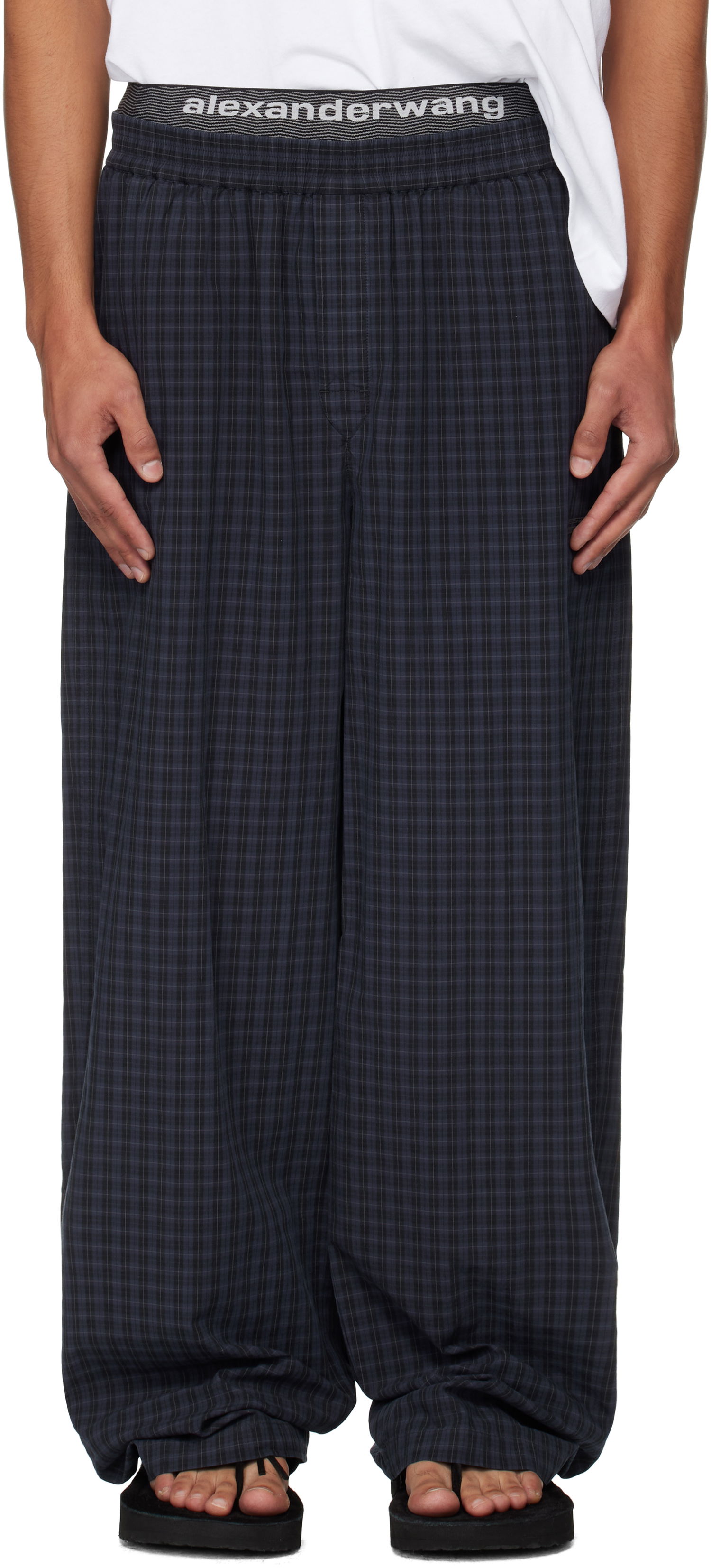 Панталони Alexander Wang Alexander Wang Relaxed Trousers Синьо | 6WC3254885, 0