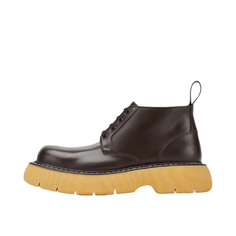 Кецове и обувки Bottega Veneta Bounce Swell Leather Ankle Boots Черно | 651256V00H02062