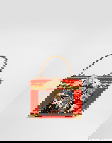 Дамска чанта Dolce & Gabbana Dolce Box Painted Wood Diorama Bag Многоцветен | BB5970AU6908B034, 0
