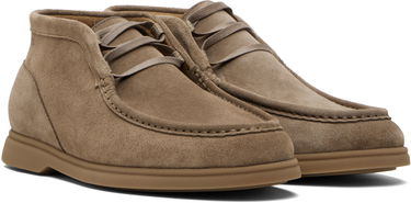 Облекло и аксесоари BOSS Suede Desert Boots with Stitching Кафяво | 50548119, 4