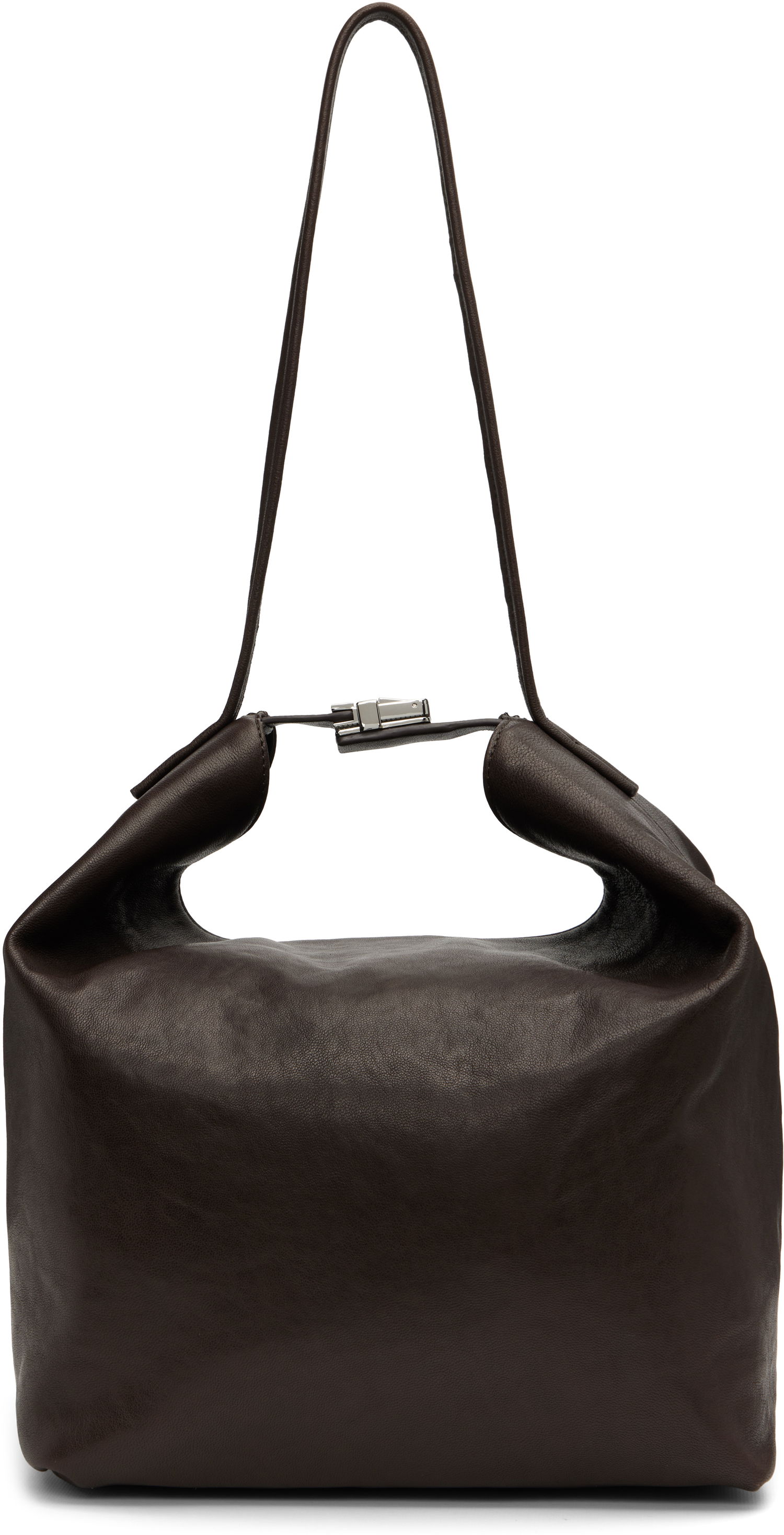 Дамска чанта BY FAR BY FAR Maxi Bea Creased Leather Bag Кафяво | MWBSB054LL034BR054PL, 0