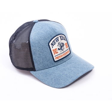 Шапка с козирка New Era New Era Western Rodeo Denim Patch 9FORTY Trucker Hat Синьо | 60691197, 4