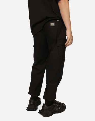 Карго панталони Dolce & Gabbana Cotton Cargo Pants With Tag Черно | GW5OHTFUFMFN0000, 3