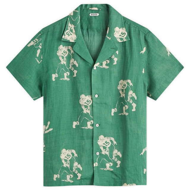 Football Silhouette Vacation Shirt Green