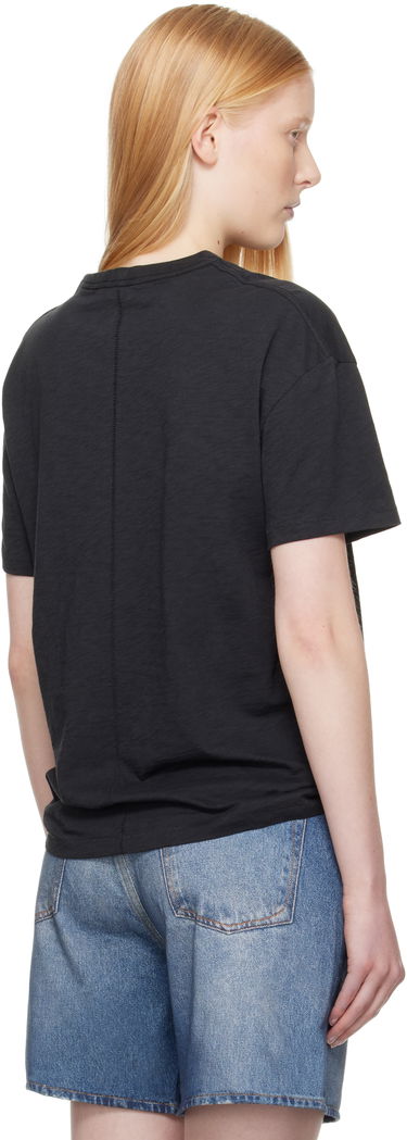 Тениска rag & bone Rag & Bone Boyfriend Mini Slub T-Shirt Черно | WCC23ST059CH59, 2
