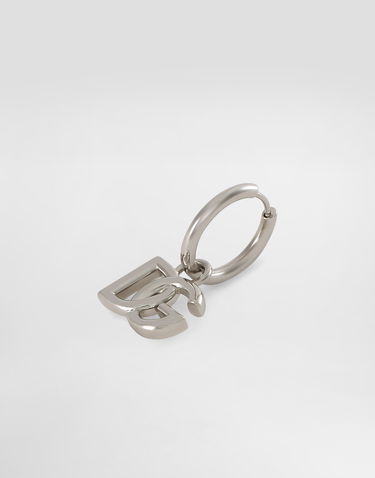 Обеци Dolce & Gabbana Hoop Earrings With Dg Logo Pendants Metal Onesize Металик | WEN5L3W111187655, 2