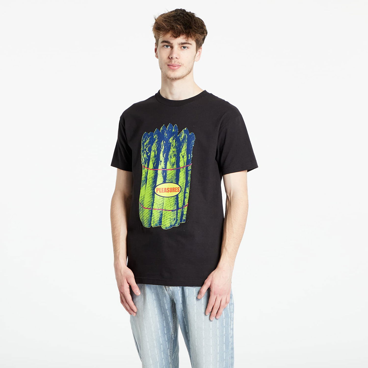 Тениска Pleasures Veggie T-Shirt Черно | P23W049 BLACK, 0