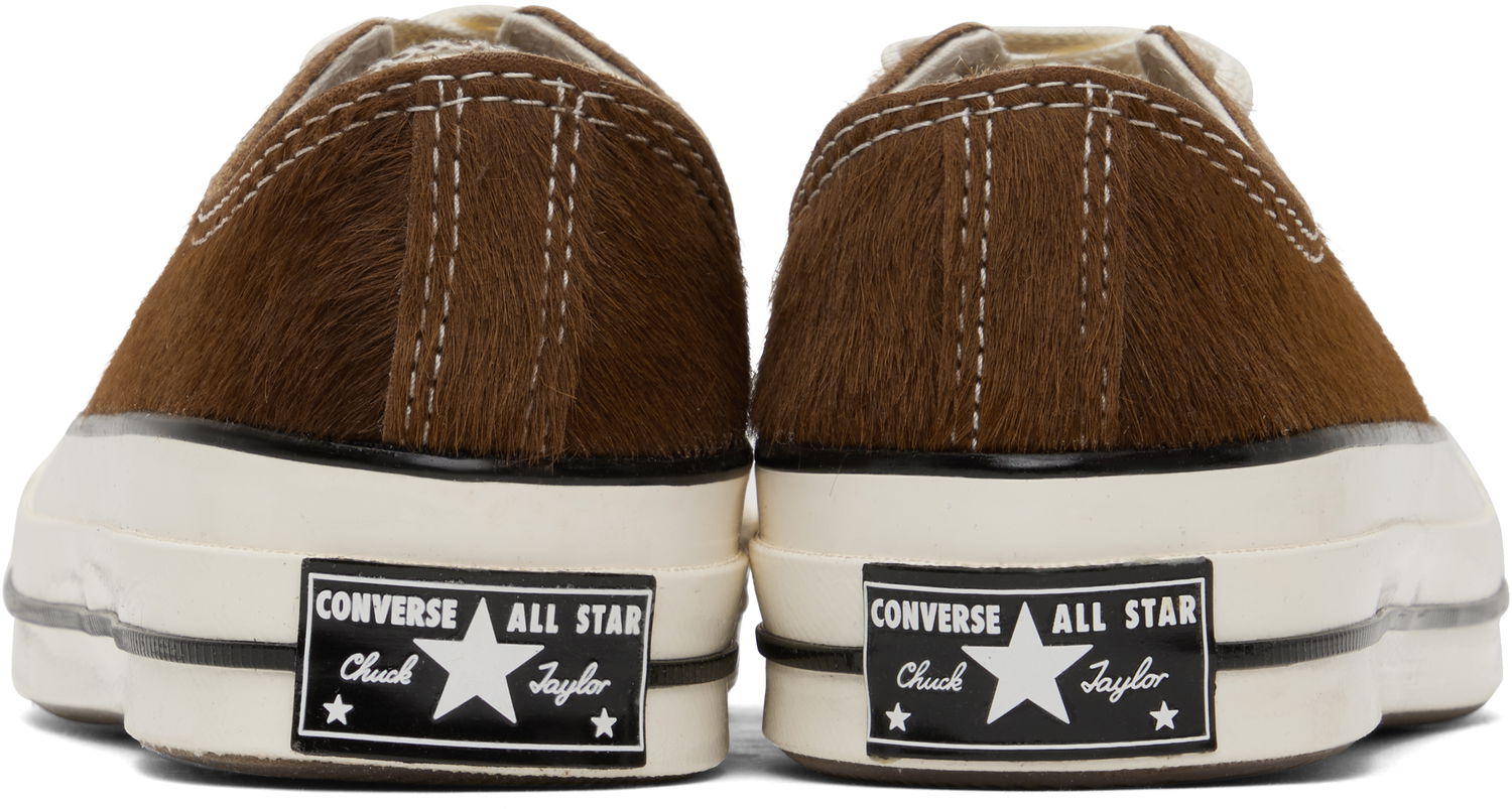 Кецове и обувки Converse Chuck 70 Premium Leather Кафяво | A13837C, 1